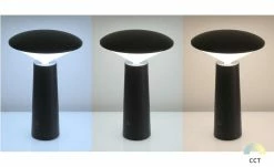 Akku-Außentischleuchte, schwarz mit USB Ladekabel -Innenleuchten Verkaufsladen 10670205 4 202201142234