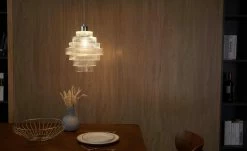 Pendelleuchte, 1-flammig, Glas klar