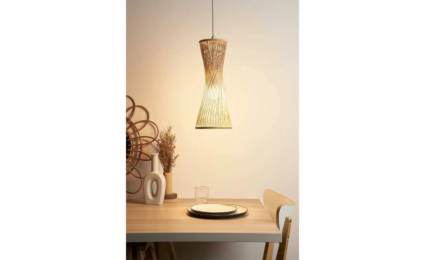 Pendelleuchte, 1-flammig, Rattan 4 Pendelleuchte, 1-flammig, Rattan – Bild 2