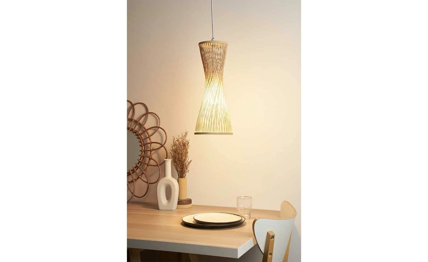 Pendelleuchte, 1-flammig, Rattan 3 Pendelleuchte, 1-flammig, Rattan