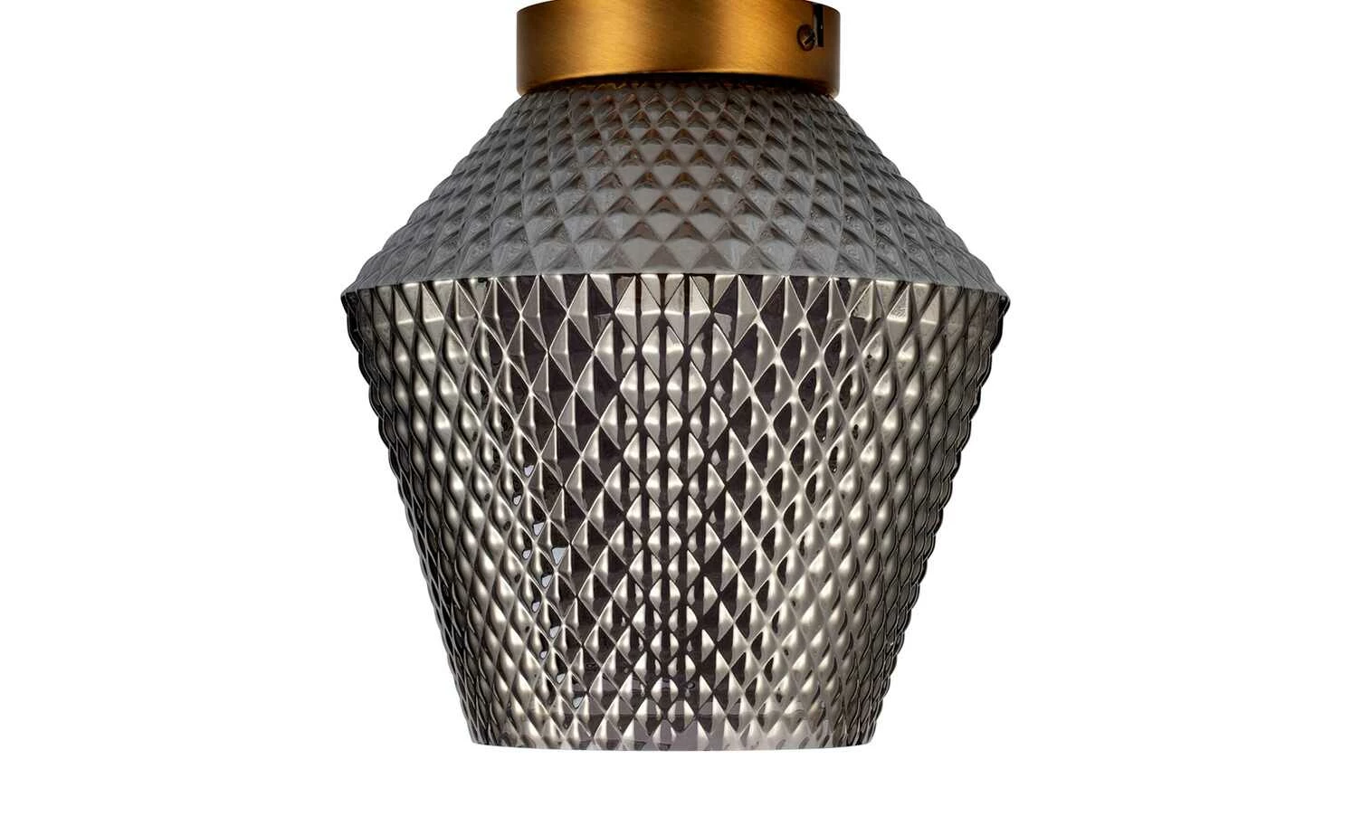 Deckenleuchte, 1-flammig, Rauchglas 6 Deckenleuchte, 1-flammig, Rauchglas – Bild 4