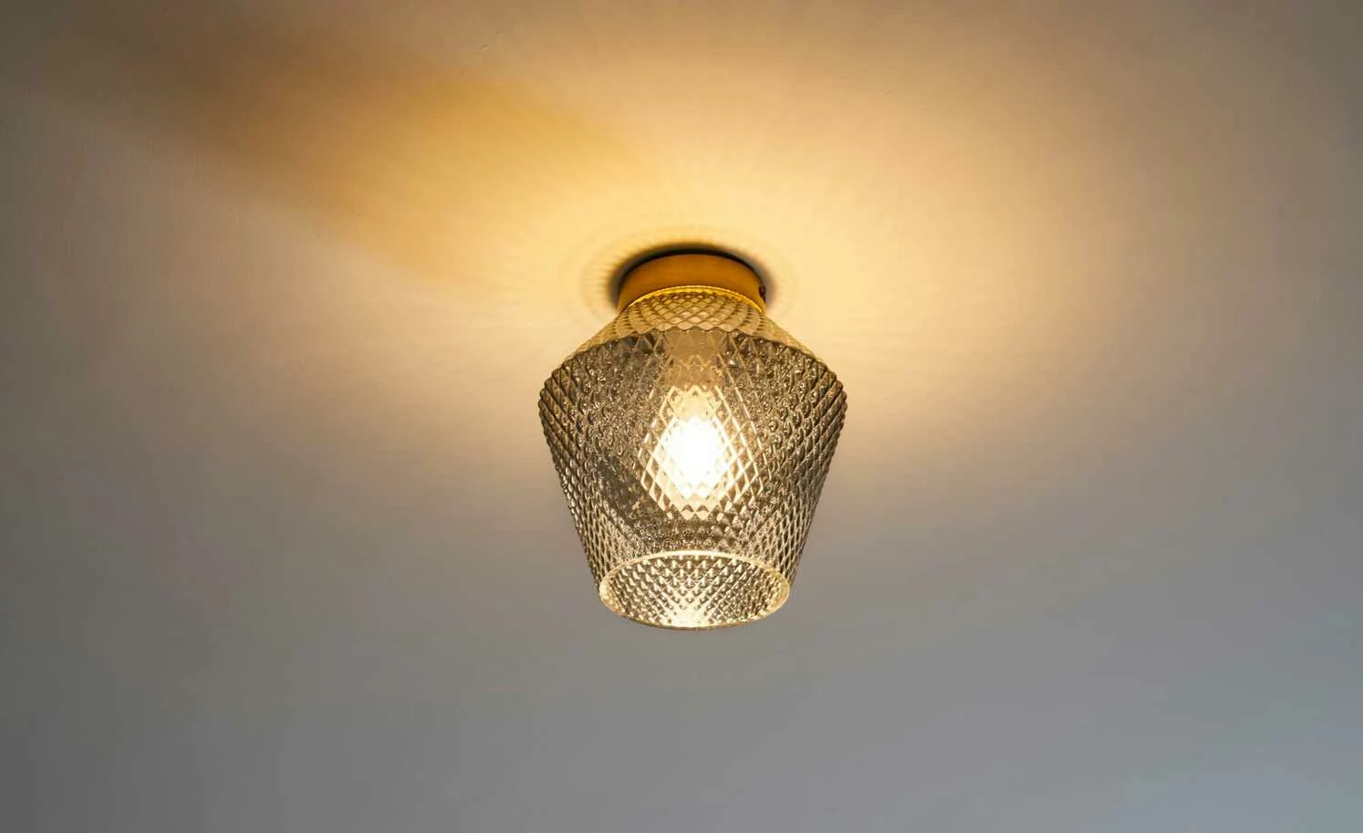 Deckenleuchte, 1-flammig, Rauchglas 5 Deckenleuchte, 1-flammig, Rauchglas – Bild 3