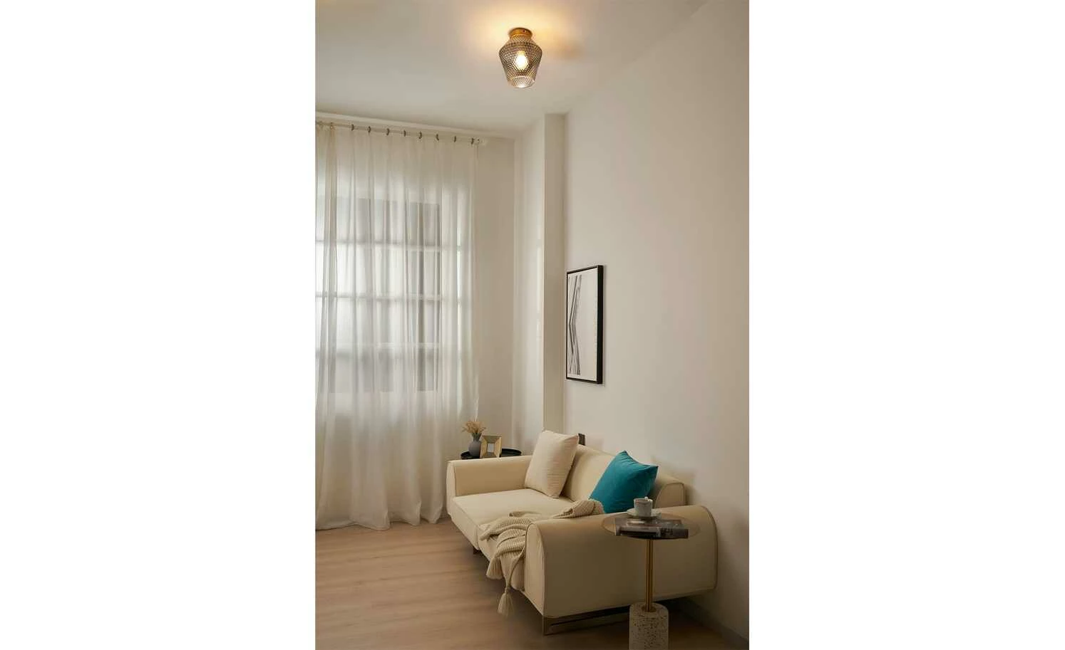 Deckenleuchte, 1-flammig, Rauchglas 4 Deckenleuchte, 1-flammig, Rauchglas – Bild 2