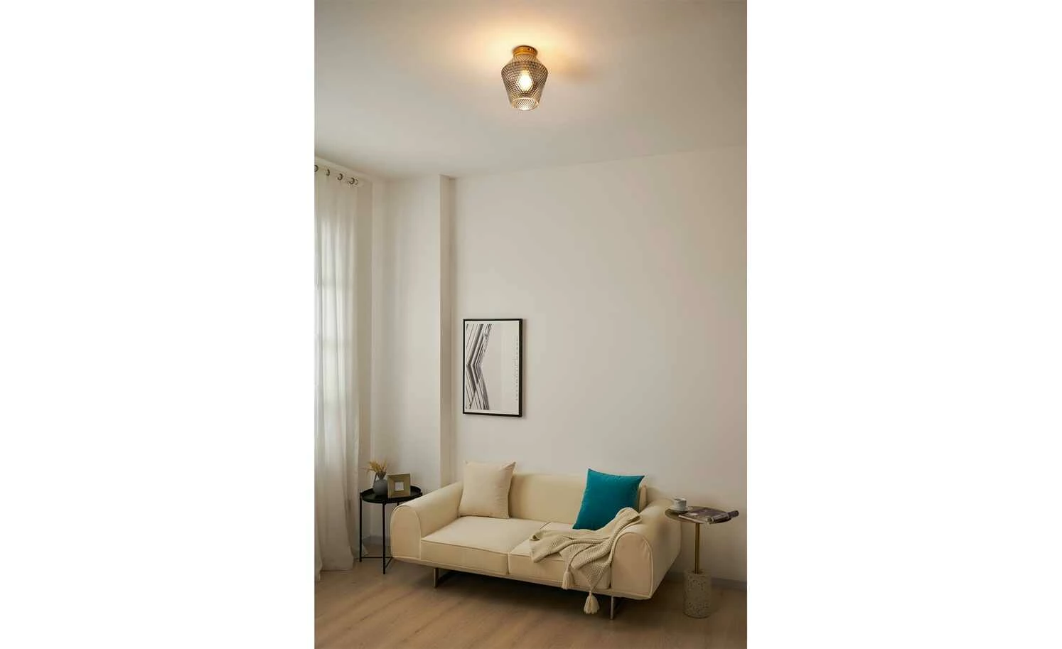 Deckenleuchte, 1-flammig, Rauchglas 3 Deckenleuchte, 1-flammig, Rauchglas