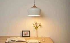 Pendelleuchte, 1-flammig, weiß