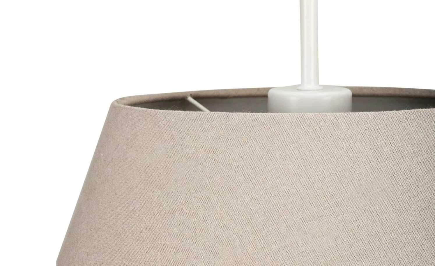 Pendelleuchte, 1-flammig Stoff grau/weiß 8 Pendelleuchte, 1-flammig Stoff grau/weiß – Bild 6