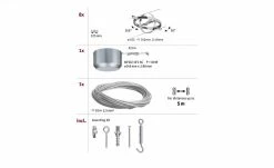 Seilsystem, Basisset, chrom/matt 8 Seilsystem, Basisset, chrom/matt -Innenleuchten Verkaufsladen 10683408 3 202201131238
