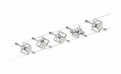 Seilsystem, Basisset, 5-flammig, chrom-matt | silberfarben -Innenleuchten Verkaufsladen 10683680 3 202201131238