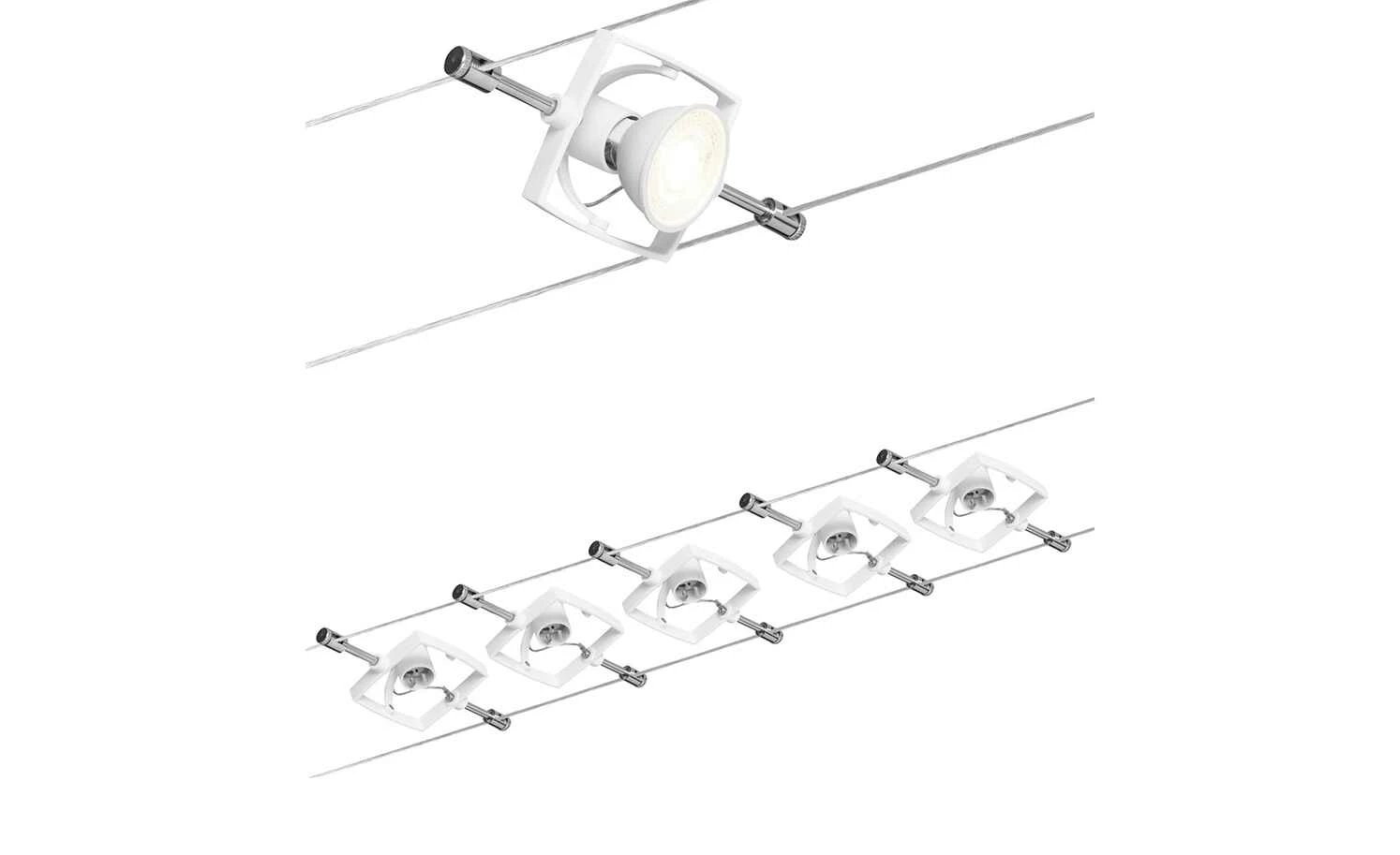 Seilsystem, Basisset, 5-flammig, weiß 7 Seilsystem, Basisset, 5-flammig, weiß – Bild 5