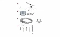 Seilsystem, Basisset, 5-flammig, chrom-matt -Innenleuchten Verkaufsladen 10683749 3 202201131238