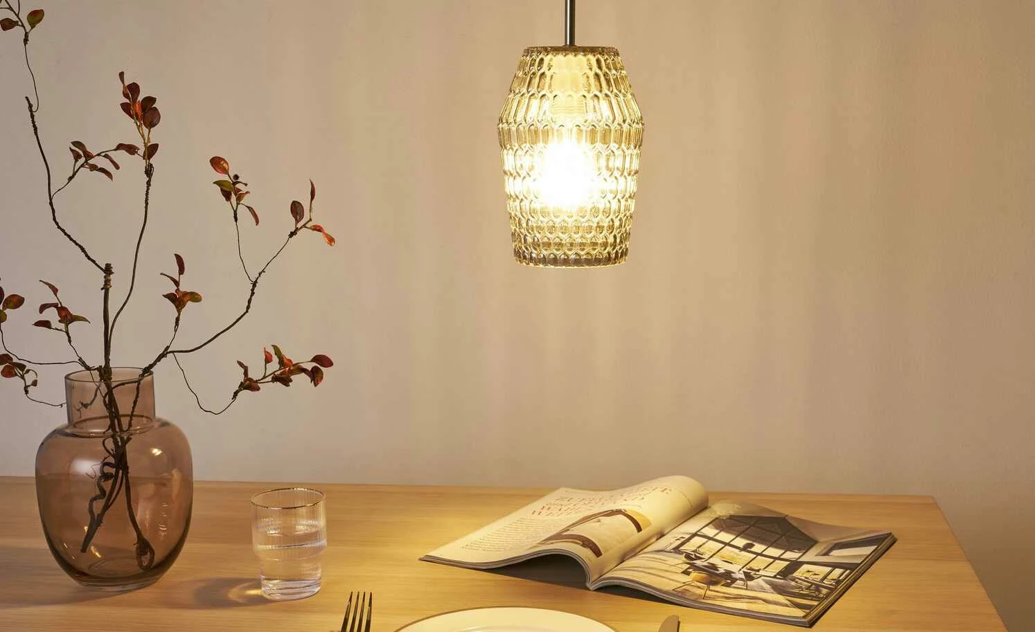 Pendelleuchte, 1-flammig, Rauchglas 3 Pendelleuchte, 1-flammig, Rauchglas