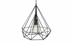 Paul Neuhaus Retro-Pendelleuchte in Schwarz