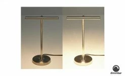 Trio Tischleuchte, 1-flammig, Nickel-matt mit Schwanenhals | silberfarben