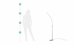 Paul Sommerkamp Leuchten LED-Stehleuchte, 1-flammig gebogen | Nickel -Innenleuchten Verkaufsladen 10685660 1 201911062244