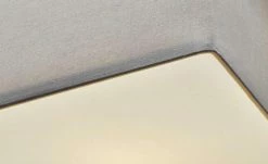 Trio Deckenleuchte mit eckigen Stoffschirm -Innenleuchten Verkaufsladen 10685764 4 202106082233