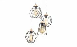 Pendelleuchte, 4-flammig, schwarz/ goldfarben -Innenleuchten Verkaufsladen 10685892 8 202106041245