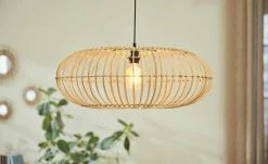 HOME STORY Pendelleuchte mit Holzlamellen 1-flammig 14 HOME STORY Pendelleuchte mit Holzlamellen 1-flammig -Innenleuchten Verkaufsladen 10685975 8 202205302232