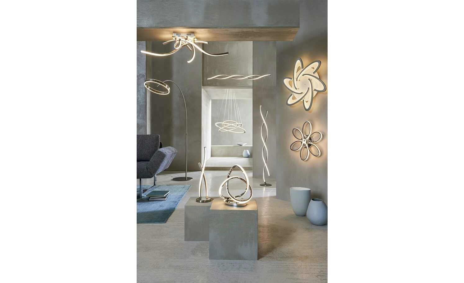 Paul Neuhaus LED-Stehleuchte, 2-flammig geschwungen 3 Paul Neuhaus LED-Stehleuchte, 2-flammig geschwungen