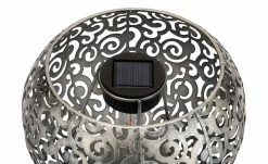 Solar-Tischleuchte, silberfarben `Schale´ -Innenleuchten Verkaufsladen 10686095 5 202201131238