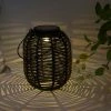 Solar-Tischleuchte, Laterne Rattan schwarz -Innenleuchten Verkaufsladen 10686201 7 202201131238