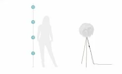 Stehleuchte, 1-flammig, Schirm aus Federn -Innenleuchten Verkaufsladen 10686477 5 202002252238