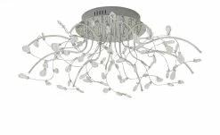 B-Leuchten LED-Deckenleuchte, chrom mit Glasblättern -Innenleuchten Verkaufsladen 10686544 1 202204222231