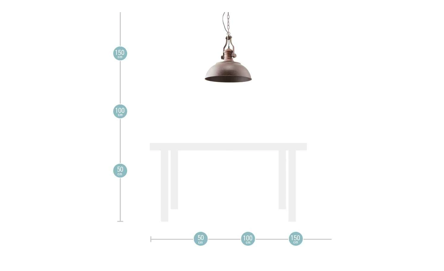 HOME STORY Pendelleuchte, 1-flammig, Industrie-Look 9 HOME STORY Pendelleuchte, 1-flammig, Industrie-Look – Bild 7