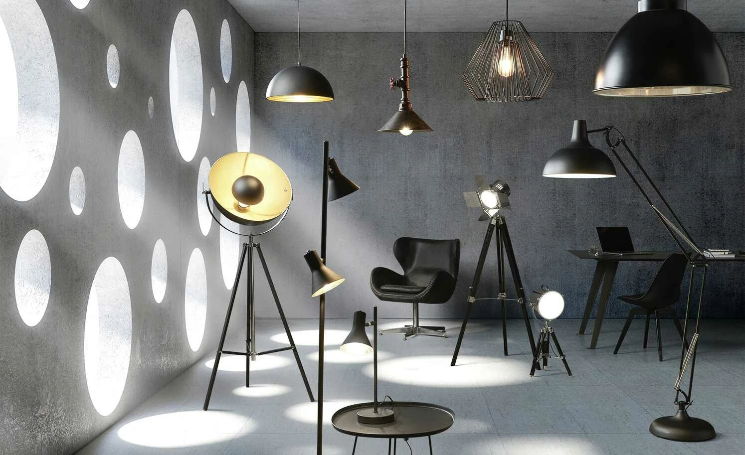 HOME STORY Pendelleuchte, 1-flammig, schwarz 4 HOME STORY Pendelleuchte, 1-flammig, schwarz – Bild 2