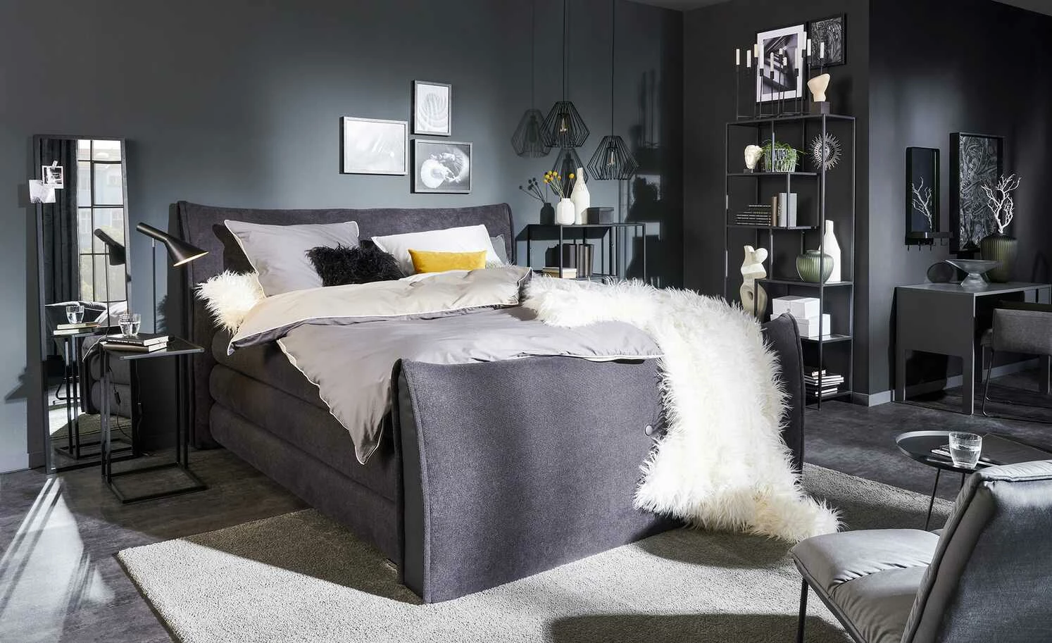 HOME STORY Pendelleuchte, 1-flammig, schwarz 3 HOME STORY Pendelleuchte, 1-flammig, schwarz