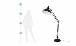 HOME STORY Stehleuchte, 1-flammig Schwarz -Innenleuchten Verkaufsladen 10686930 5 202011302237