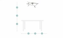 KHG Deckenstrahler, 5-flammig Nickel matt -Innenleuchten Verkaufsladen 10687276 3 201911062244