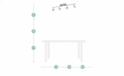 KHG LED-Spot, 4-flammig Nickel matt -Innenleuchten Verkaufsladen 10687293 1 201912162233