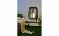 Solar-Stehleuchte, schwarz