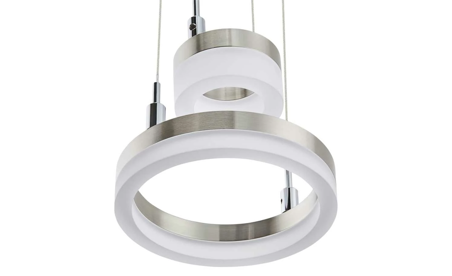 Meisterleuchten LED-Pendelleuchte, 2-flammig, nickel matt 4 Meisterleuchten LED-Pendelleuchte, 2-flammig, nickel matt – Bild 2