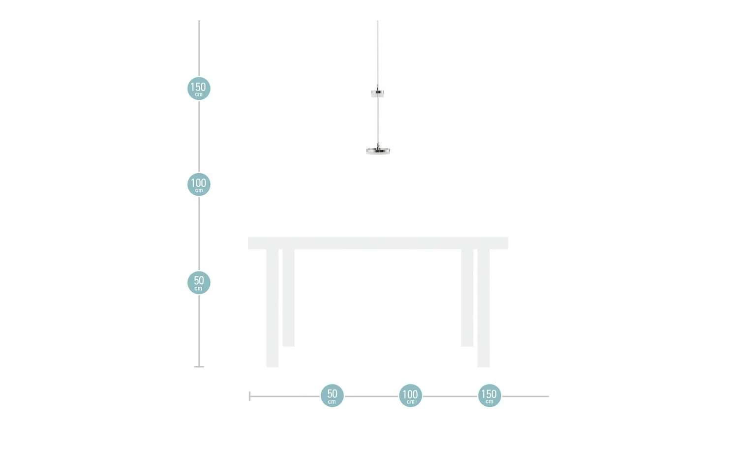 Meisterleuchten LED-Pendelleuchte, 2-flammig, nickel matt 10 Meisterleuchten LED-Pendelleuchte, 2-flammig, nickel matt – Bild 8