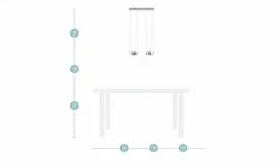 Meisterleuchten LED-Pendelleuchte, 4-flammig, nickel matt -Innenleuchten Verkaufsladen 10688015 11 202002212233