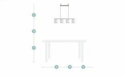 Trio Pendelleuchte, 4-flammig, Stoffschirm -Innenleuchten Verkaufsladen 10688091 10 202002252238