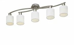 Trio Deckenleuchte, 5-flammig Stoffschirme weiß -Innenleuchten Verkaufsladen 10688093 4 201811271553