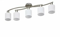 Trio Deckenleuchte, 5-flammig Stoffschirme weiß -Innenleuchten Verkaufsladen 10688093 5 201811271553