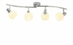 Deckenstrahler, 4-flammig, Glas mit Effekt