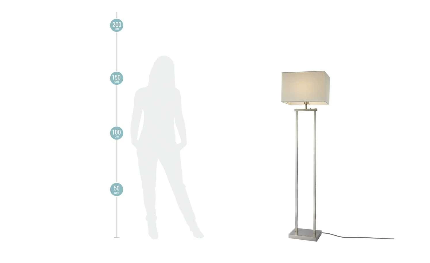 Stehleuchte, Stoffschirm in eckig 6 Stehleuchte, Stoffschirm in eckig – Bild 4