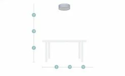 Fischer-Honsel Deckenleuchte, 3-flammig, Grau mit Dekor -Innenleuchten Verkaufsladen 10688528 1 202002262236