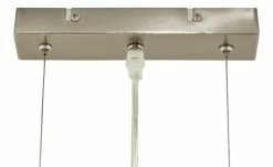 Stoffpendelleuchte, 3-flammig, Schirm grau/silber -Innenleuchten Verkaufsladen 10688602 3 201906051425