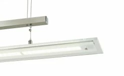 Fischer-Honsel LED-Pendelleuchte, Nickel-matt, Glas satiniert -Innenleuchten Verkaufsladen 10688605 10 202202242232