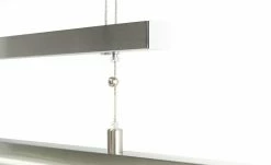 Fischer-Honsel LED-Pendelleuchte, Nickel-matt, Glas satiniert -Innenleuchten Verkaufsladen 10688605 12 202202242232