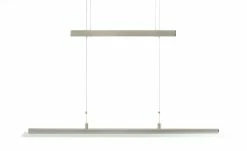 Fischer-Honsel LED-Pendelleuchte, Nickel-matt, Glas satiniert -Innenleuchten Verkaufsladen 10688605 13 202202242232