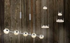 Paul Sommerkamp Leuchten LED-Pendelleuchte mit Acrylkugeln