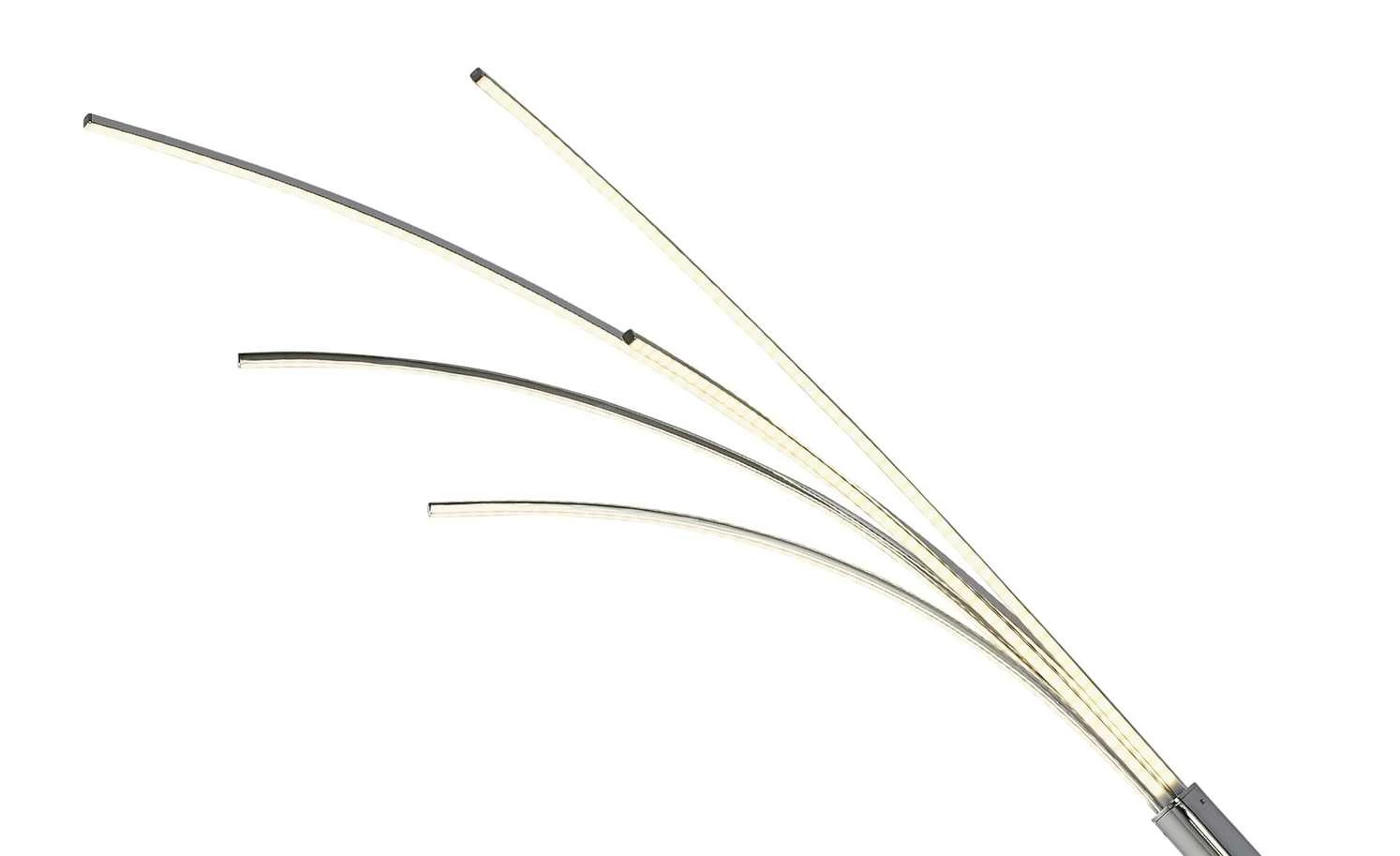 Meisterleuchten LED-Bogenleuchte, 5-flammig, chrom 4 Meisterleuchten LED-Bogenleuchte, 5-flammig, chrom – Bild 2