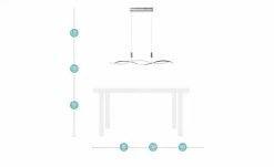 KHG LED-Pendelleuchte, chrom `Wavy´ 21 KHG LED-Pendelleuchte, chrom `Wavy´ -Innenleuchten Verkaufsladen 10688936 2 202106111239