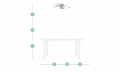 Meisterleuchten LED-Deckenleuchte, chrom, Arme verstellbar -Innenleuchten Verkaufsladen 10688951 1 202002212233